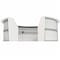 Linea Italia Reception Desk 11.1 ft D X 46 in H, 11.8 ft W X Thermofused Laminate, White ZUS299 - alternate 5